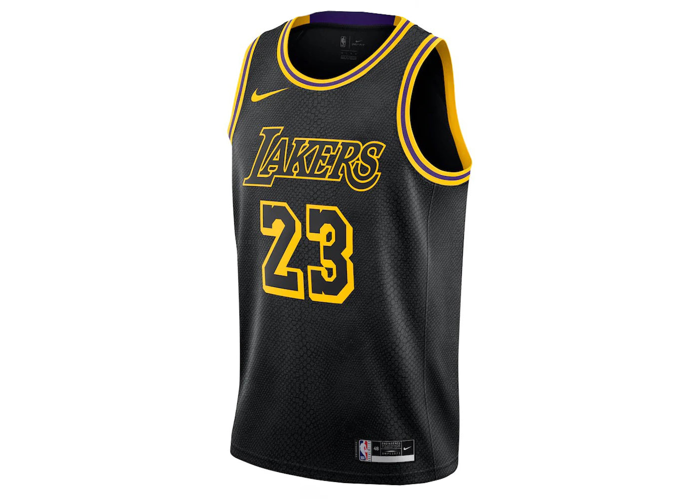Nike NBA Lakers Lebron James Swingman Jersey-Black