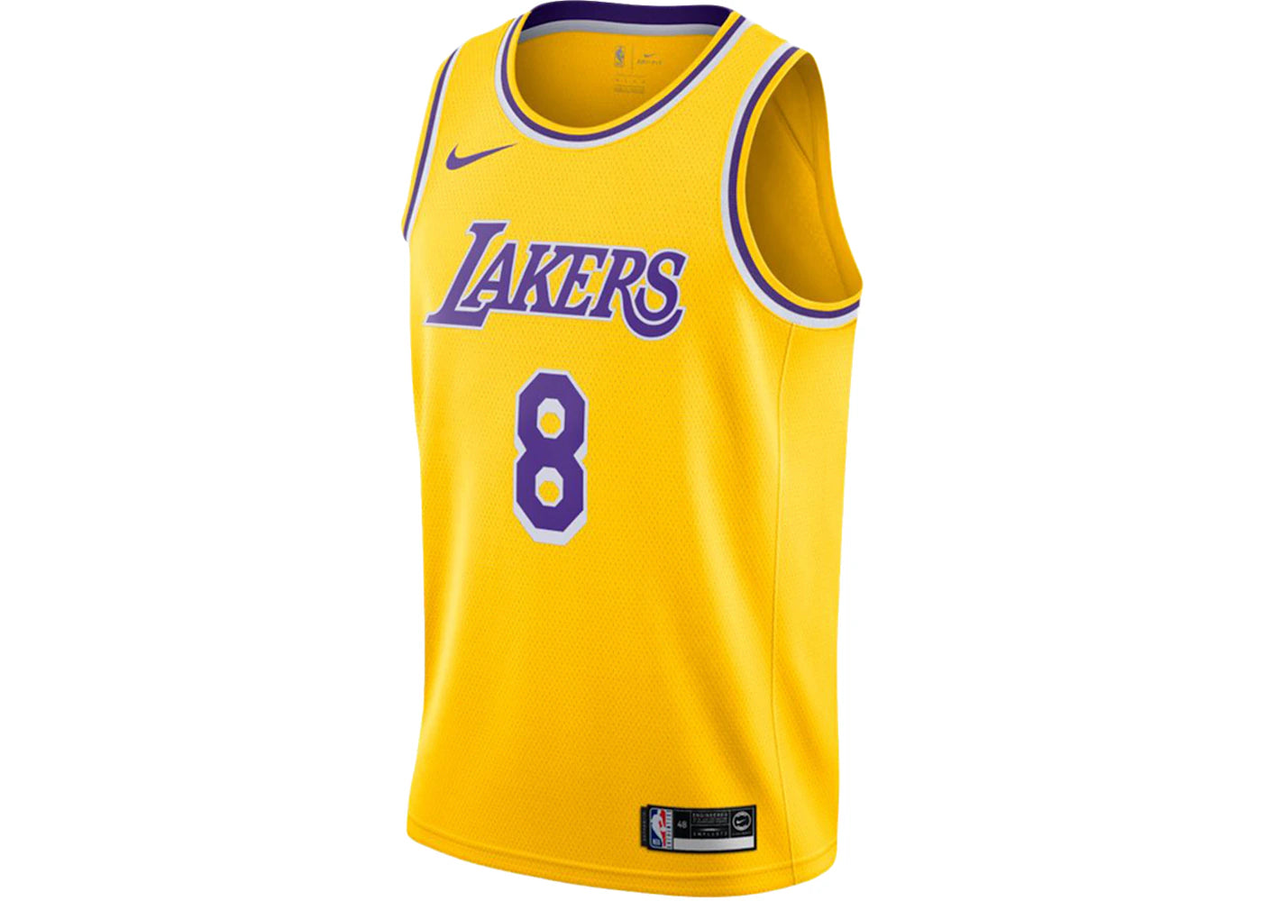 Nike NBA Los Angeles Lakers Icon Edition Kobe Bryant Swingman Jersey-Amarillo/Purple/White