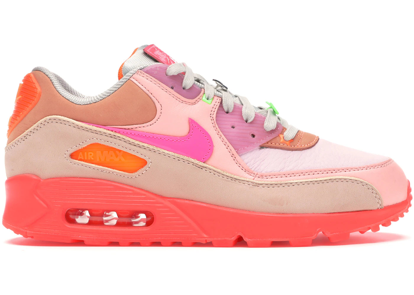 Nike Air Max 90 PRM-Platinum Crimson/Bright Purple (Women's)