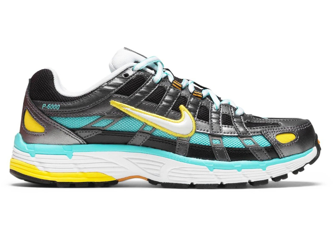 Nike P-6000-Black Teal Yellow (Women's)