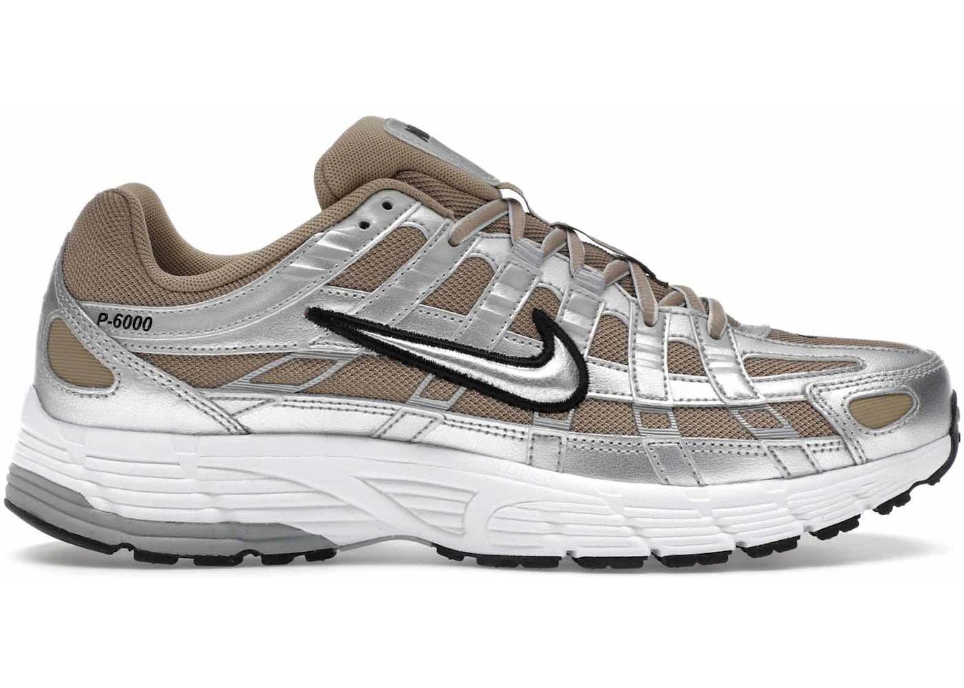 Nike P-6000-Khaki Metallic Silver