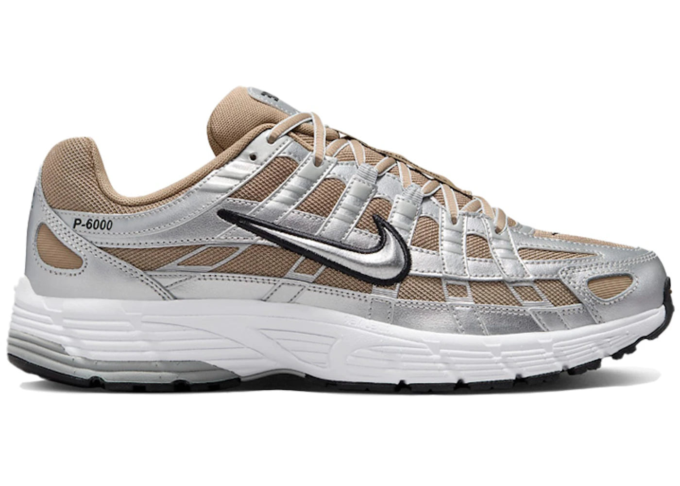 Nike P-6000-Khaki Metallic Silver