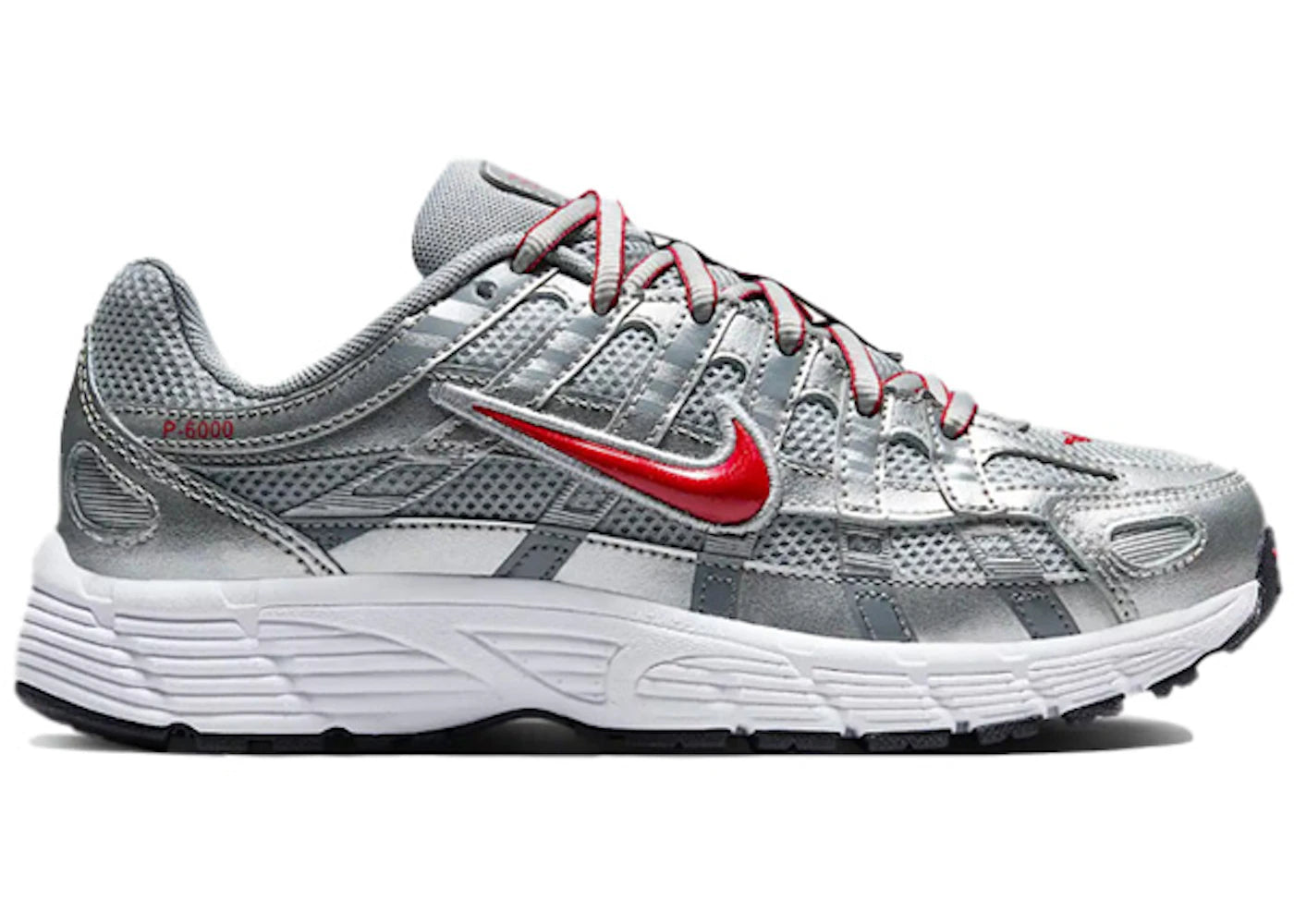 Nike P-6000-Metalic Silver Cool Red (GS)