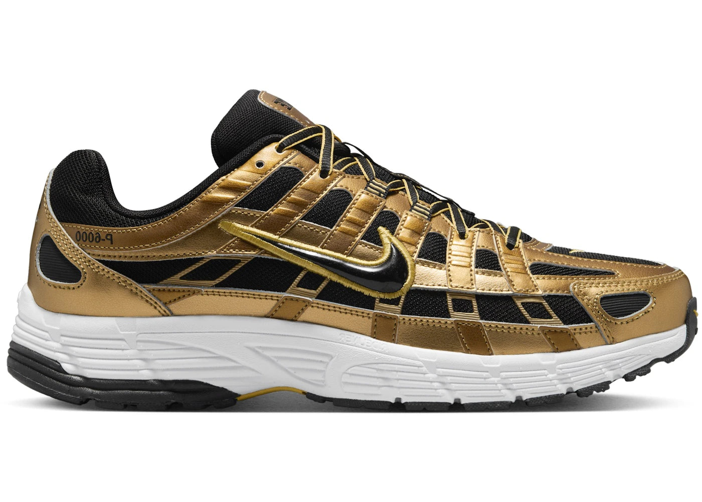 Nike P-6000-Metallic Gold Infinite Gold White Black