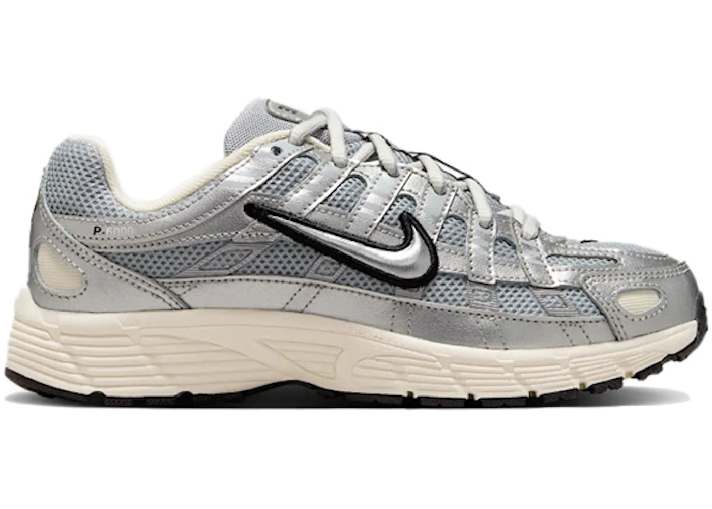 Nike P-6000-Metallic Silver Black (GS)