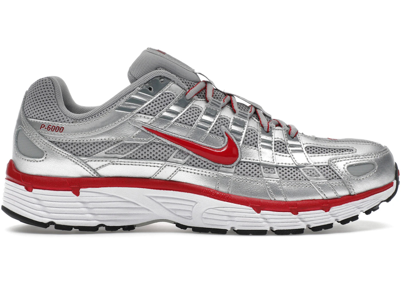 Nike P-6000-Metallic Silver Gym Red