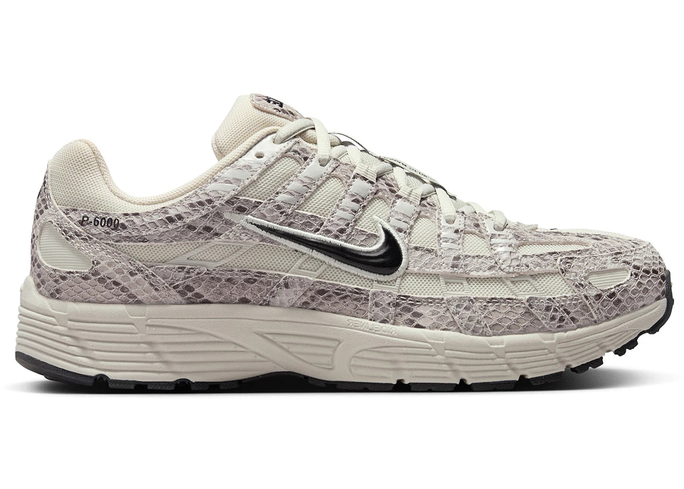 Nike P-6000 SE Snakeskin Light Bone Black