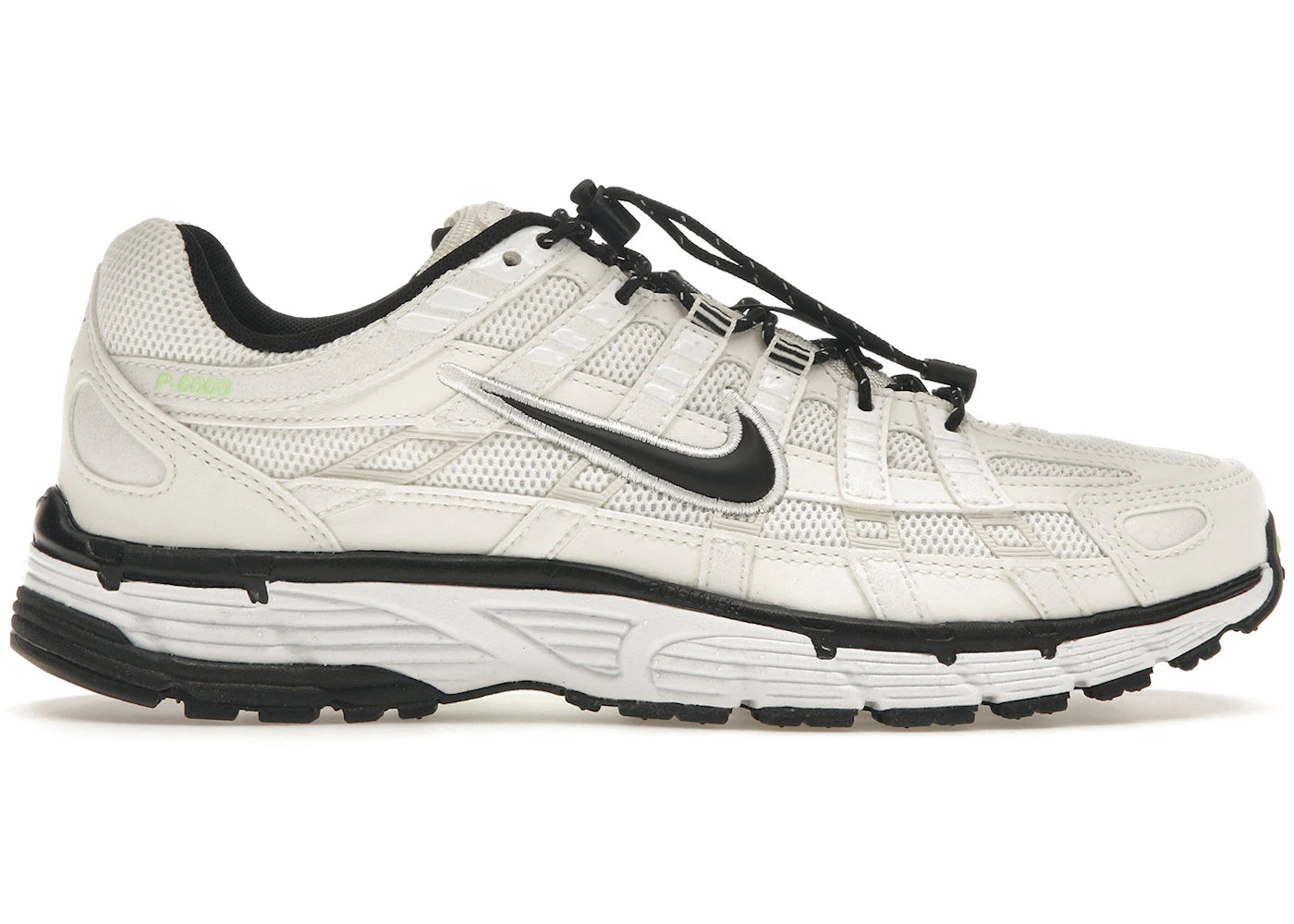 Nike P-6000-Sail Noir Citron Vert (Femme)