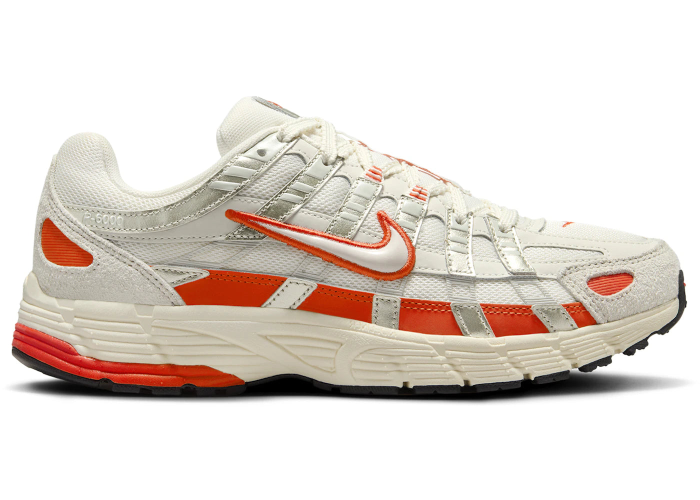 Nike P-6000-Sail Ivoire pâle Os clair Rouge picante (Femme)