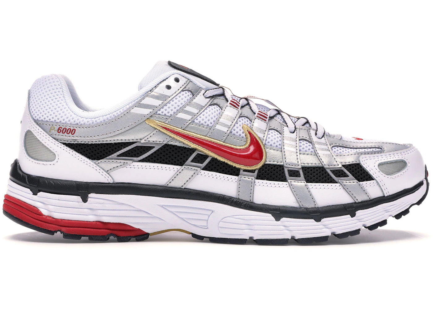 Nike P-6000-White Gold Red (Women's)