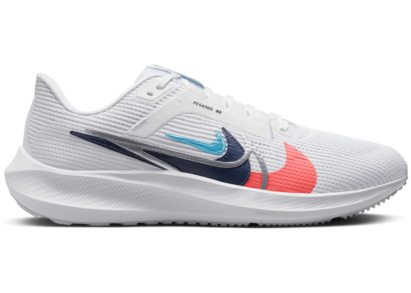 Nike Pegasus 40 Premium-White Multi-Color