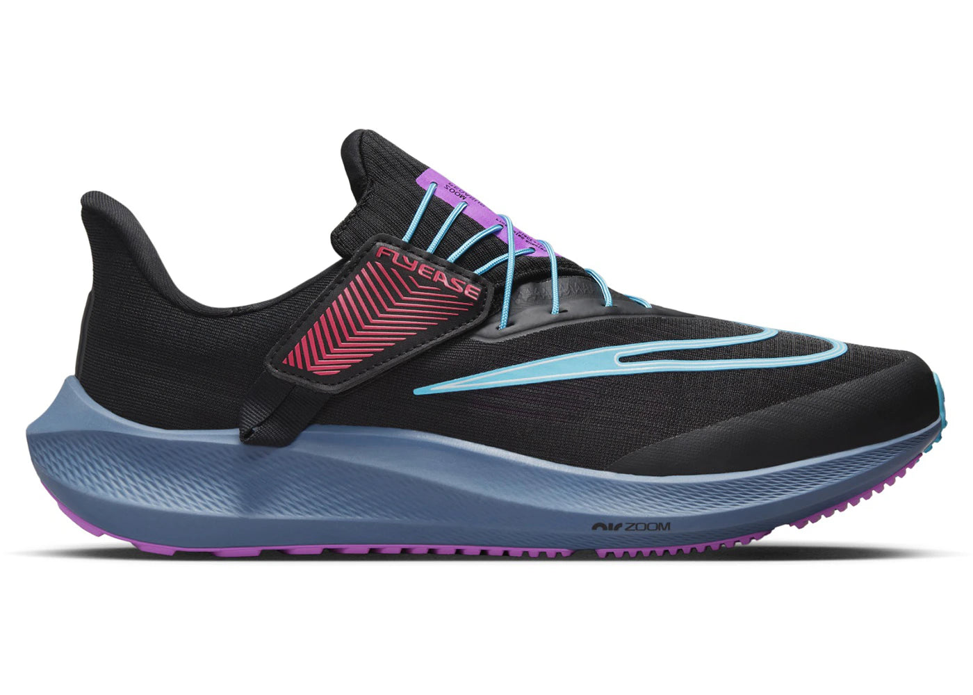 Nike Pegasus Flyease SE-Black Baltic Blue Fuchsia Dream