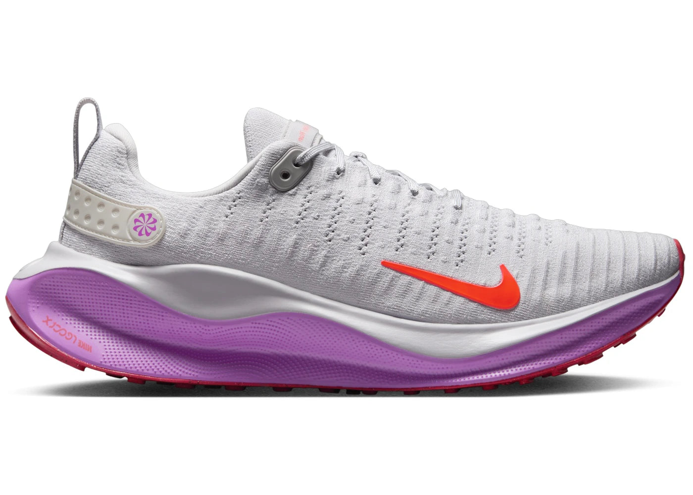 Nike React Infinity Run 4-Vast Grey Hyper Violet Bright Crimson