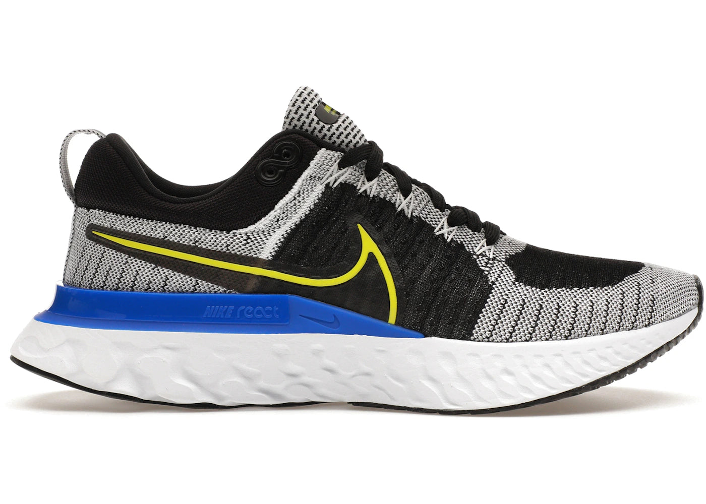 Nike React Infinity Run Flyknit 2-Black White Racer Blue Cyber