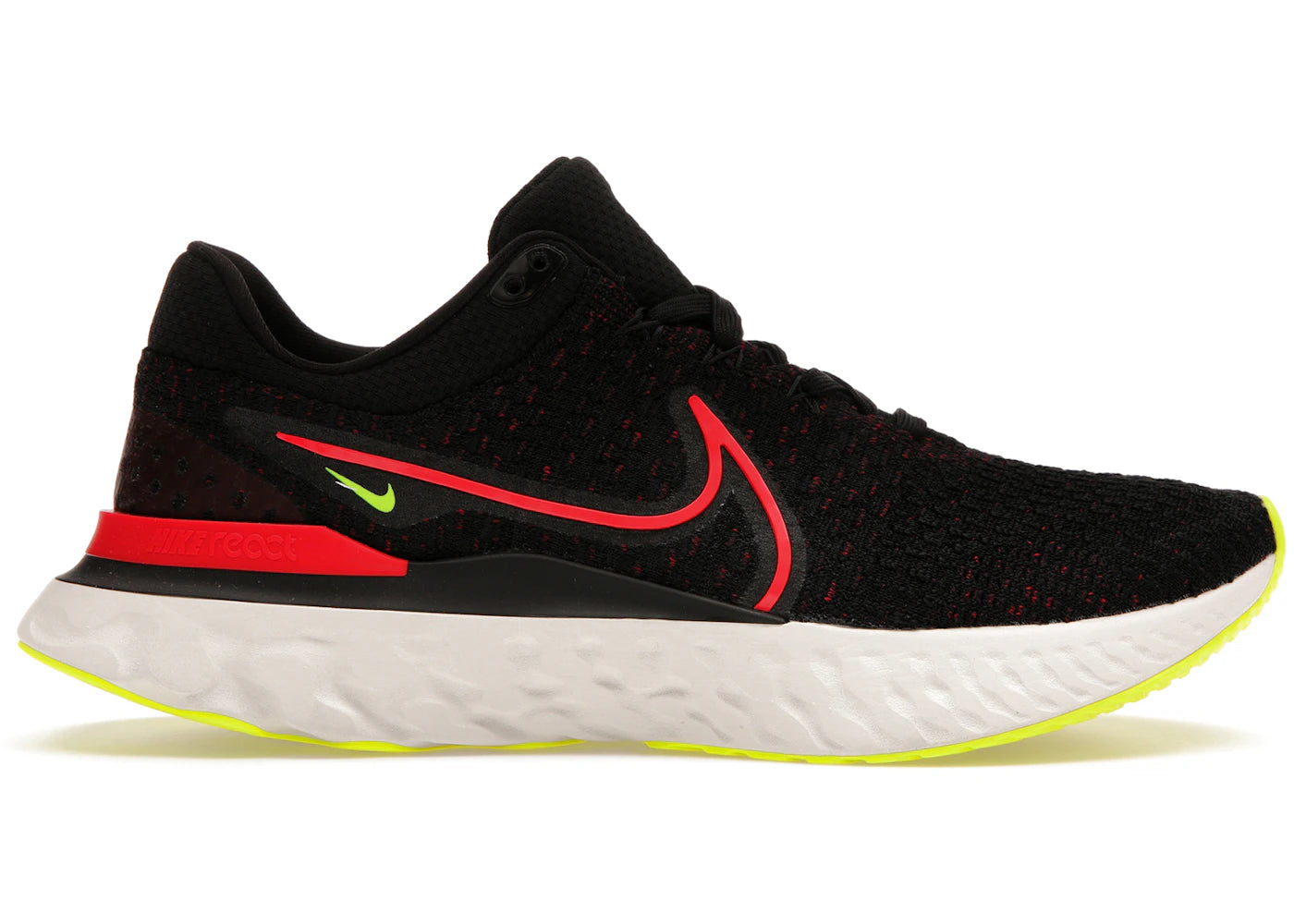 Nike React Infinity Run Flyknit 3-Black Siren Red Volt
