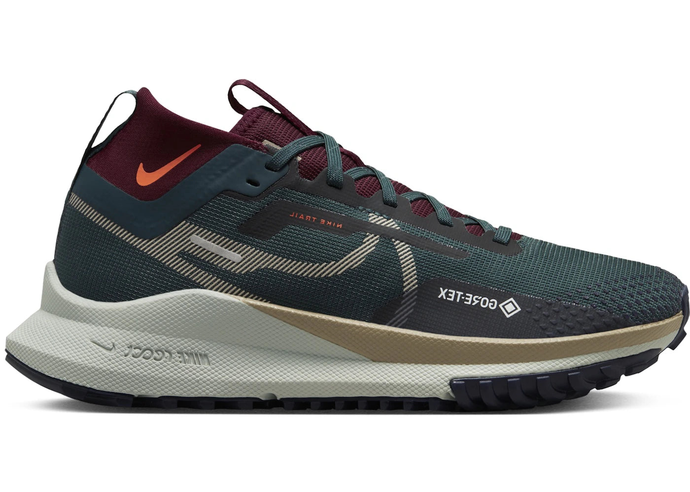 Nike React Pegasus Trail 4 Gore-Tex-Deep Jungle Night Maroon Ashen Slate Khaki (Women's)
