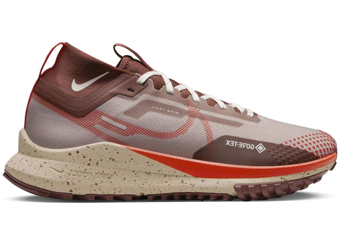 Nike React Pegasus Trail 4 Gore-Tex-Diffused Taupe Dark Pony Sail Picante Red (Women's)