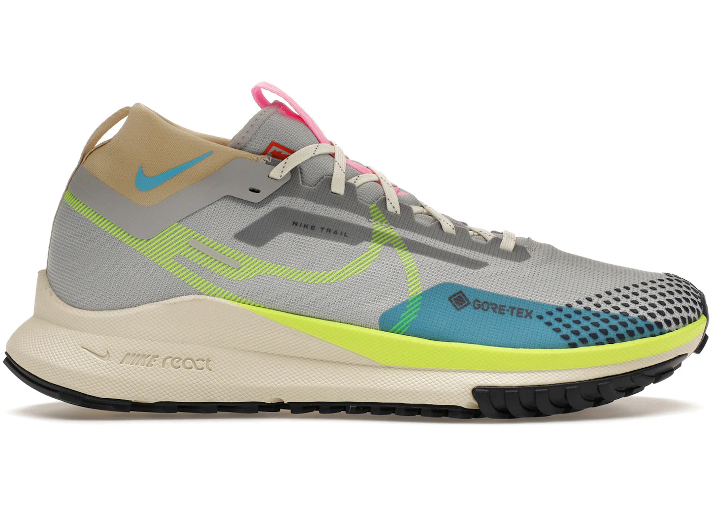Nike React Pegasus Trail 4 Gore-Tex-Wolf Grey Volt