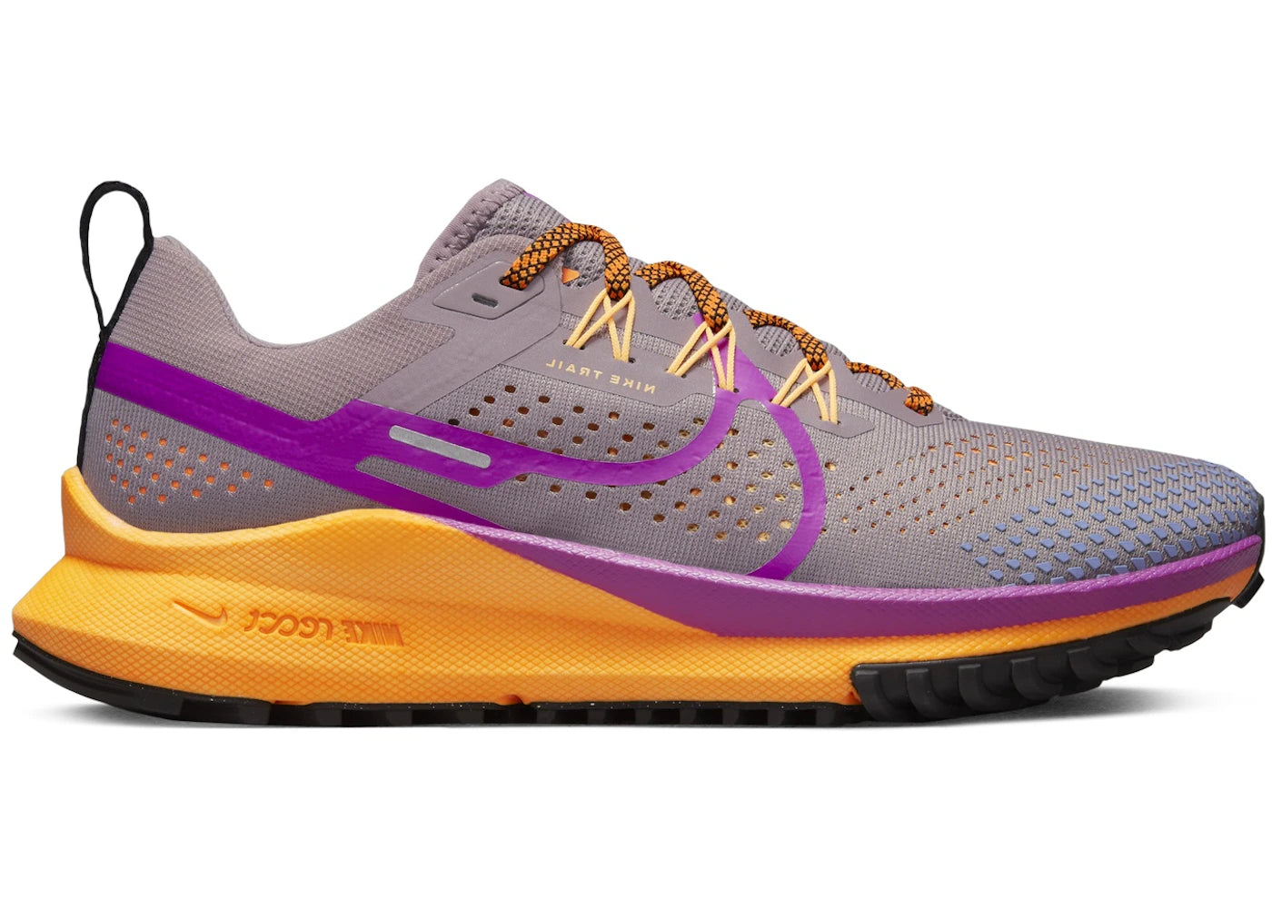Nike React Pegasus Trail 4 - Violet fumé, Orange vif, Pêche, Crème, Violet vif (Femme)