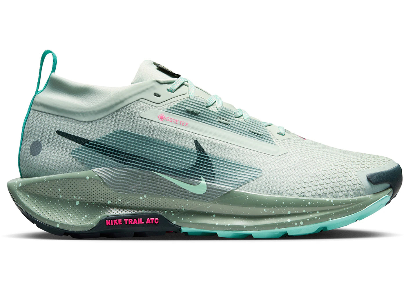 Nike React Pegasus Trail 5 Gore-Tex-Light Silver Clay Green