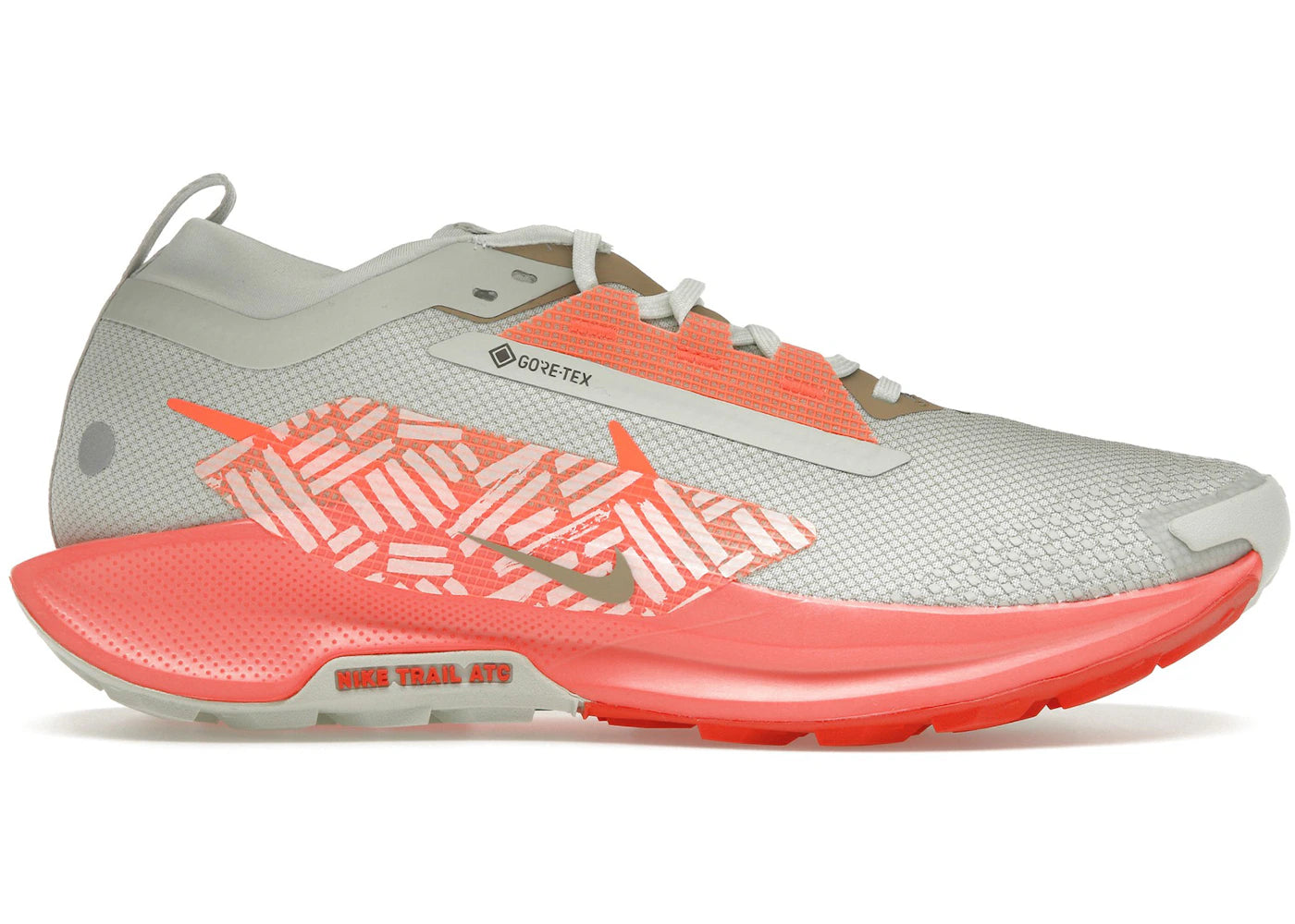 Nike React Pegasus Trail 5 Gore-Tex-Light Silver Light Wild Mango Vintage Coral Hyper Crimson