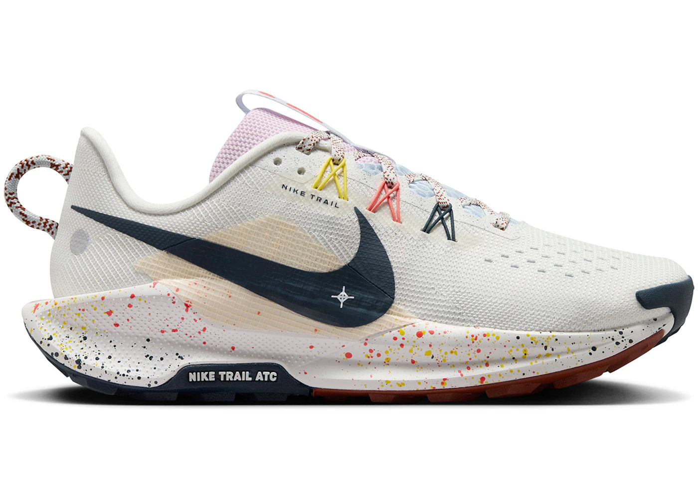 Nike React Pegasus Trail 5-Summit White Football Grey Pink Foam Armory Navy (Women's)