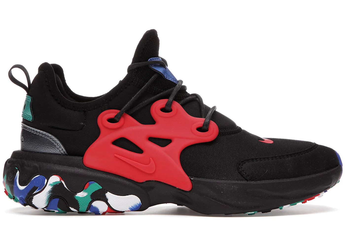 Nike React Presto-Black Red Multicolor (GS)