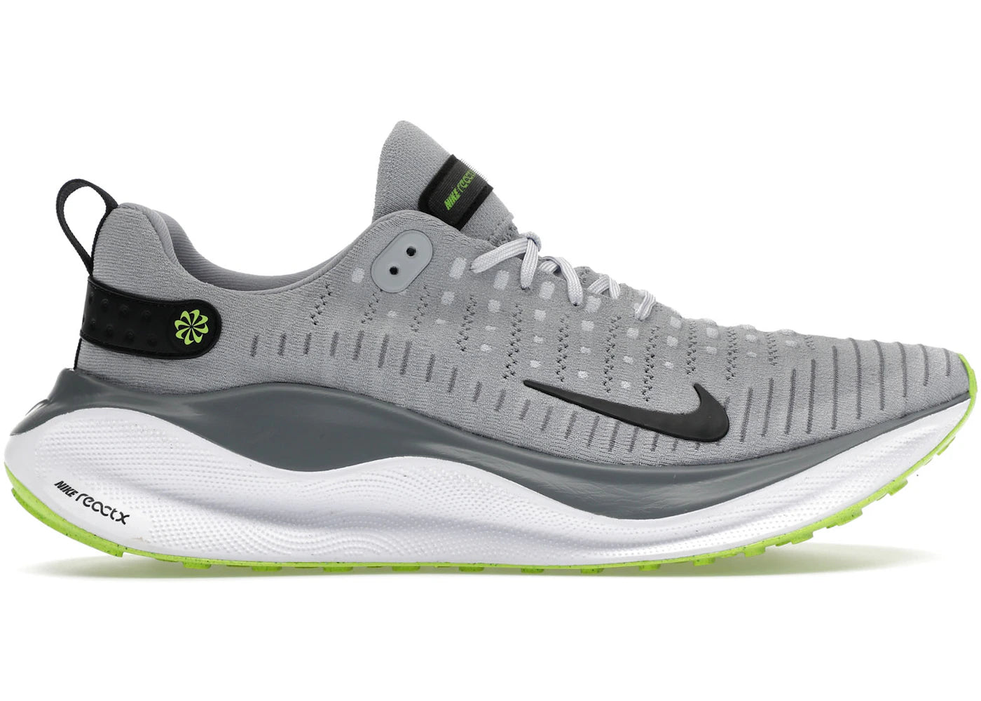 Nike ReactX Infinity Run 4-Wolf Gray Lime