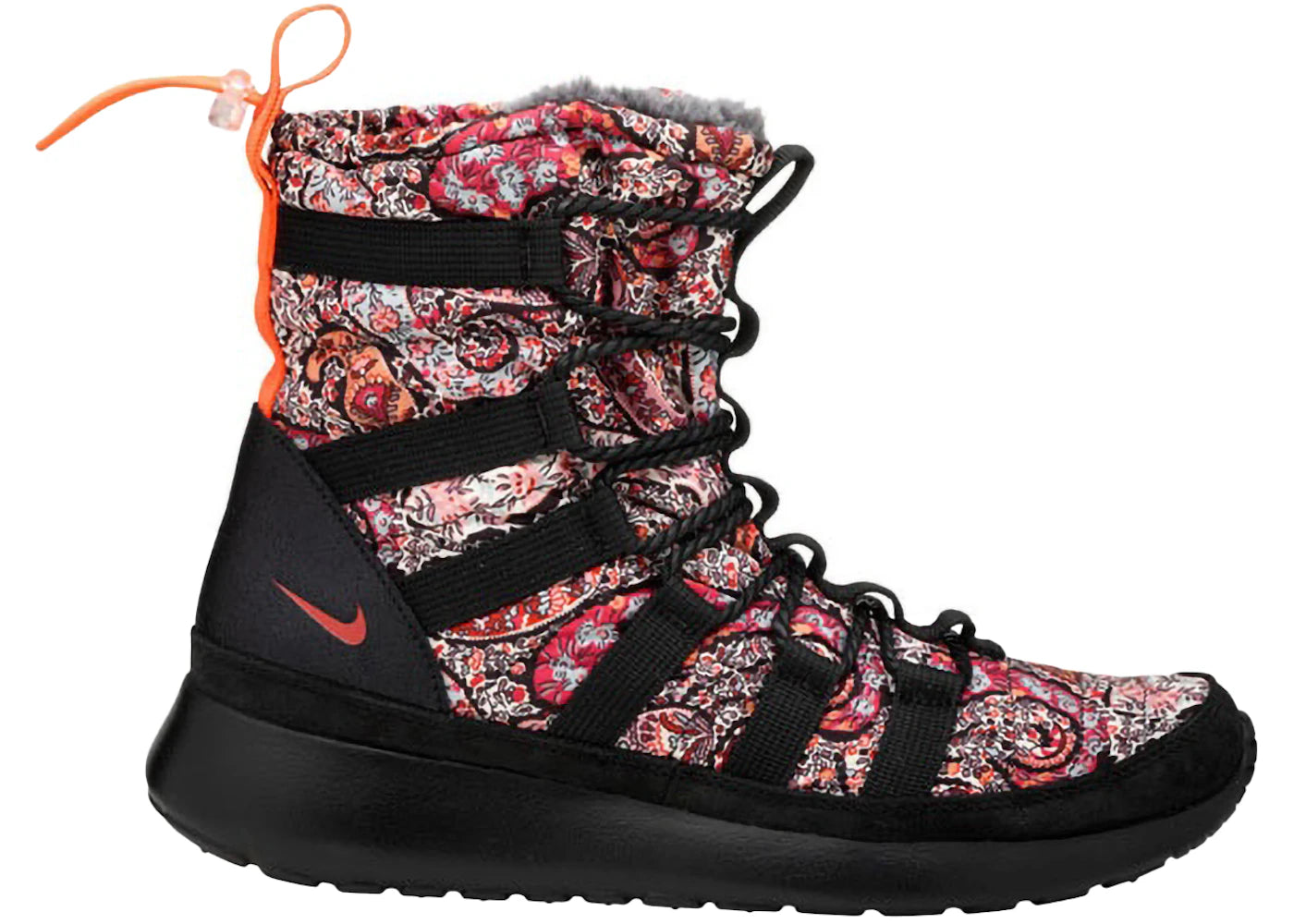 Nike Roshe Run Hi Sneakerboot QS-Liberty of London Solar Red (Women's)