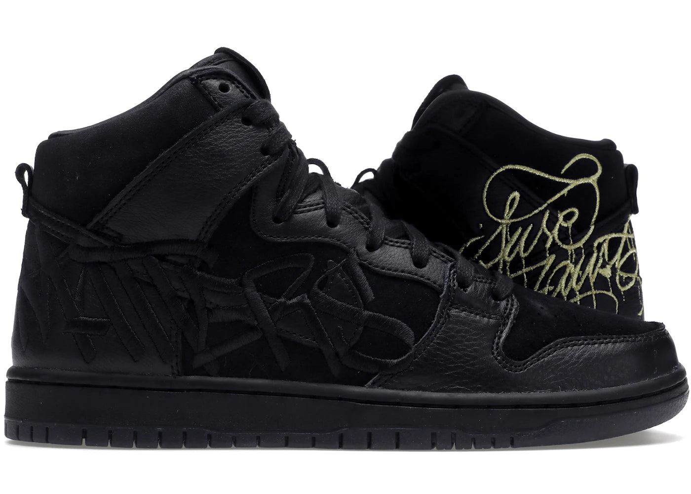 Nike SB Dunk High-FAUST Black Gold