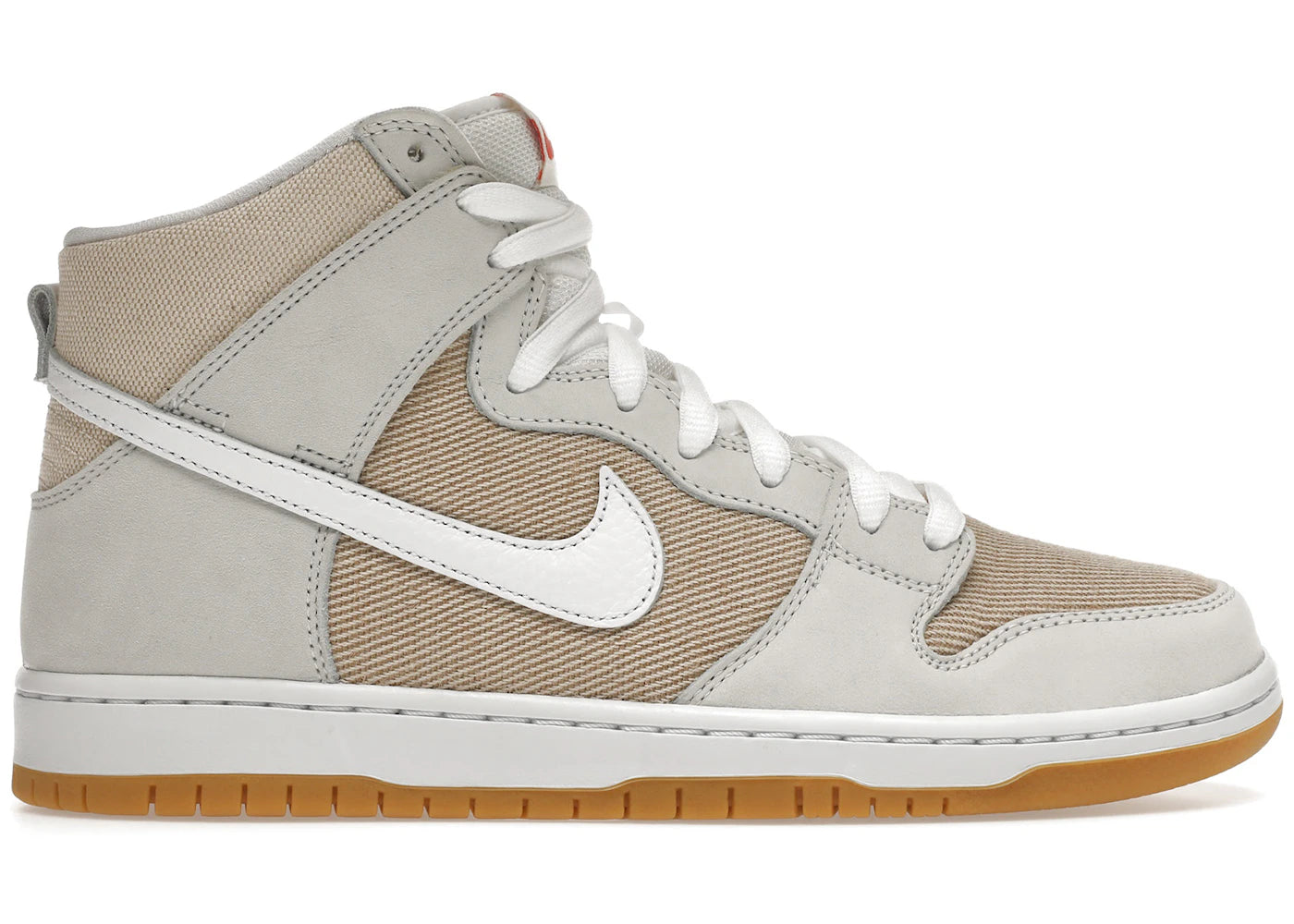 Nike SB Dunk High Pro ISO-Orange Label Naturel non blanchi