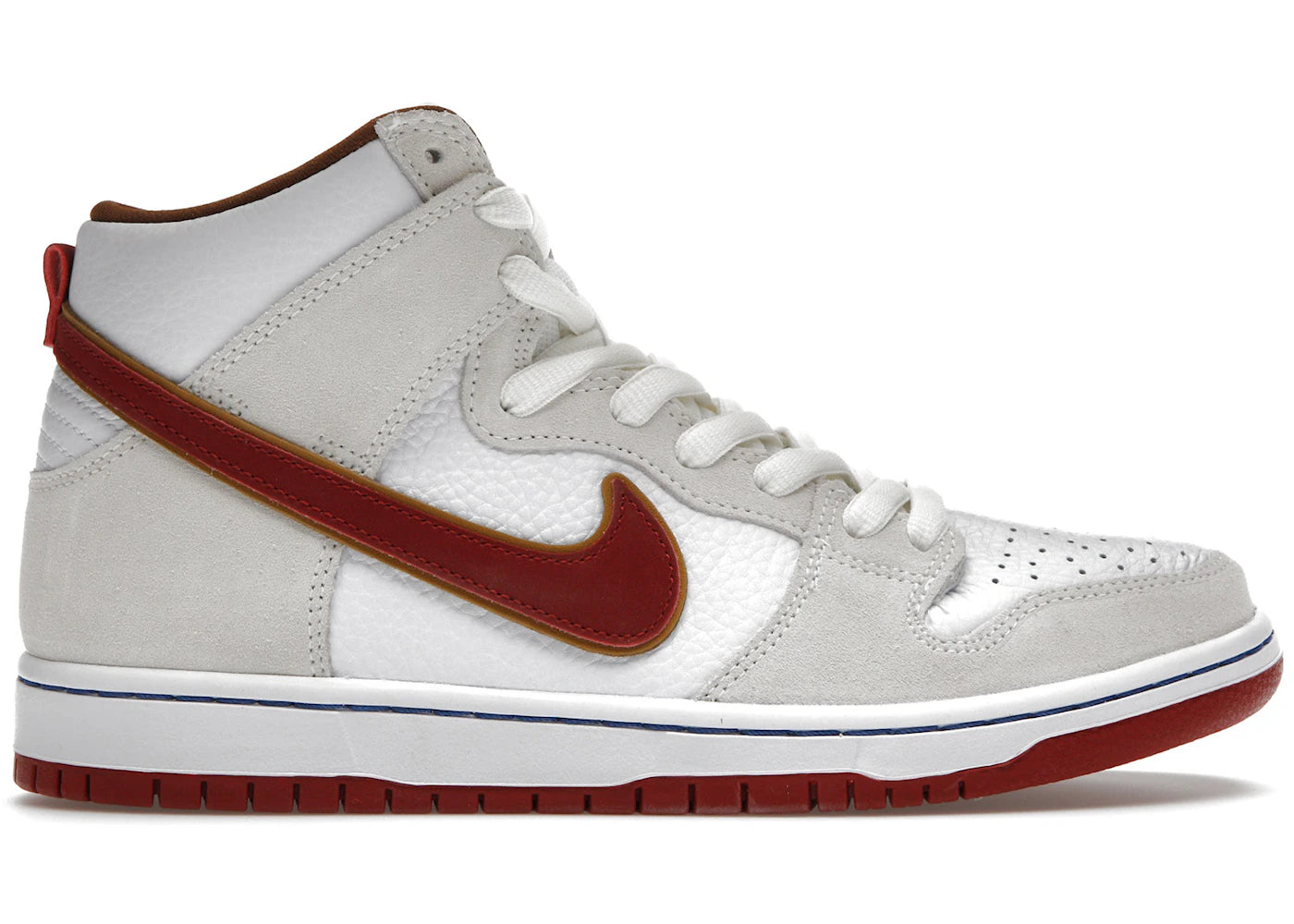 Nike SB Dunk High-Sail Bright Crimson