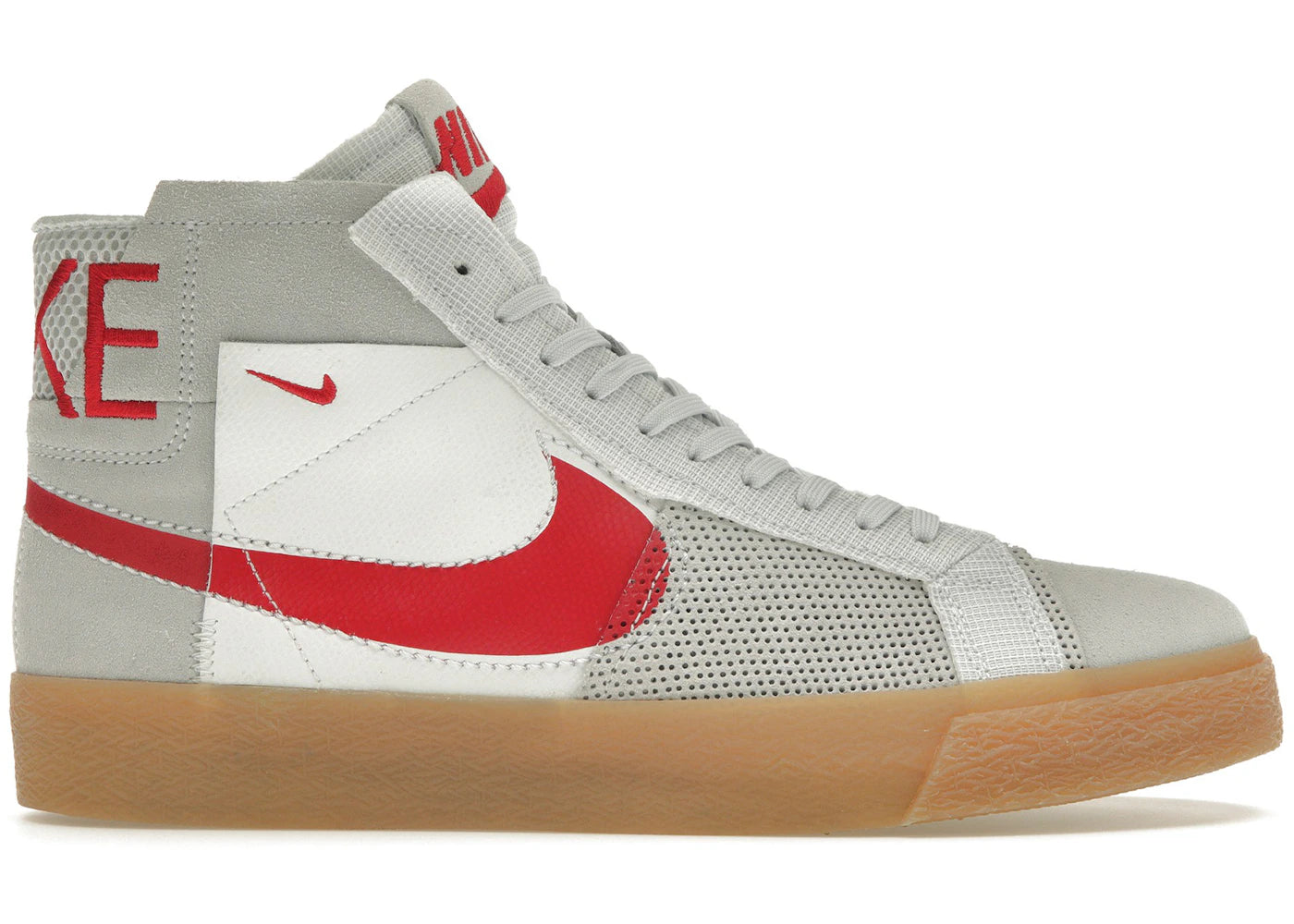 Nike SB Zoom Blazer Mid Premium-Deconstructed White University Red Gum