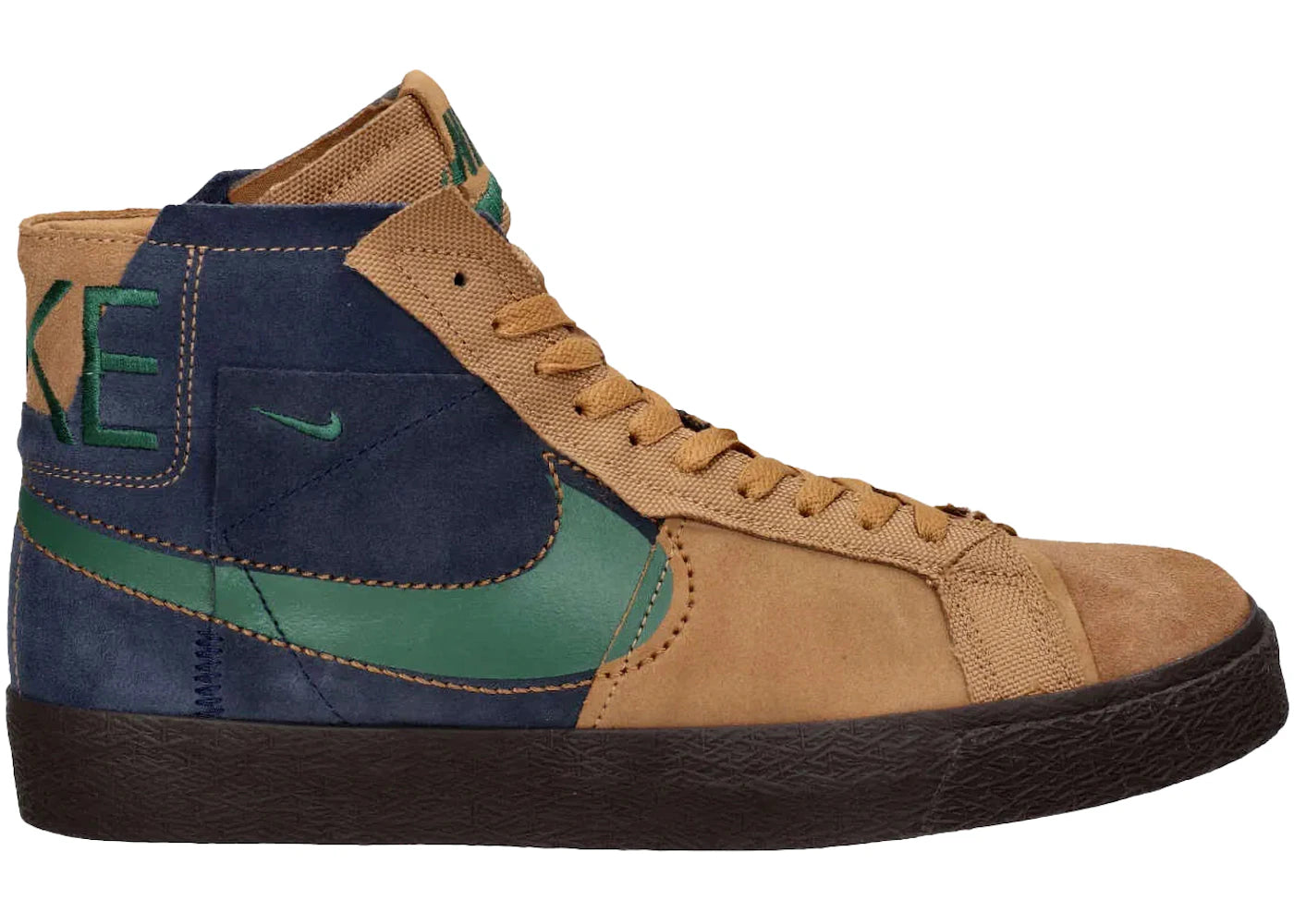 Nike SB Zoom Blazer Mid Premium-Legend Dark Brown Obsidian Patchwork