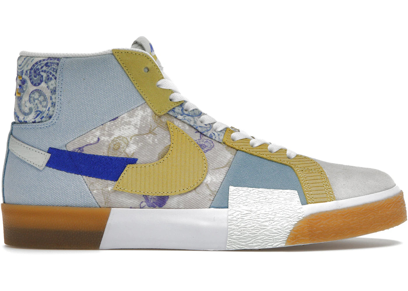 Nike SB Zoom Blazer Mid Premium Bordure Florale Paisley Bleue