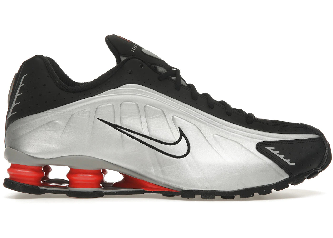 Nike Shox R4-Black Metallic Silver (2025)