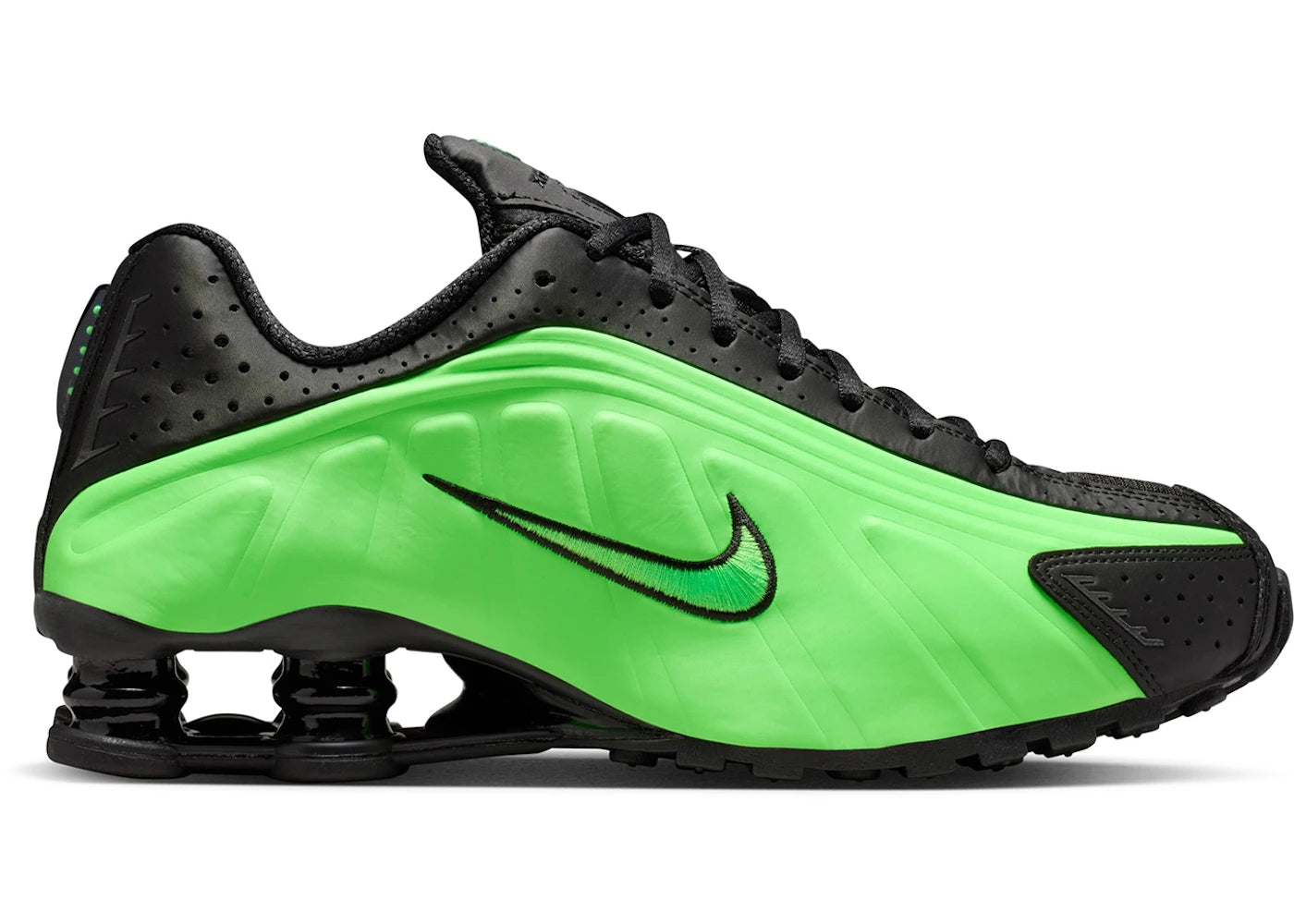 Nike Shox R4 Black Voltage Green