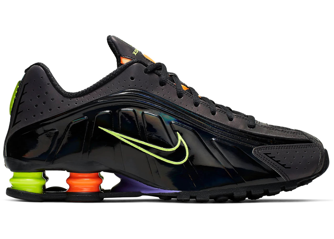 Nike Shox R4-Gel Noir Néon