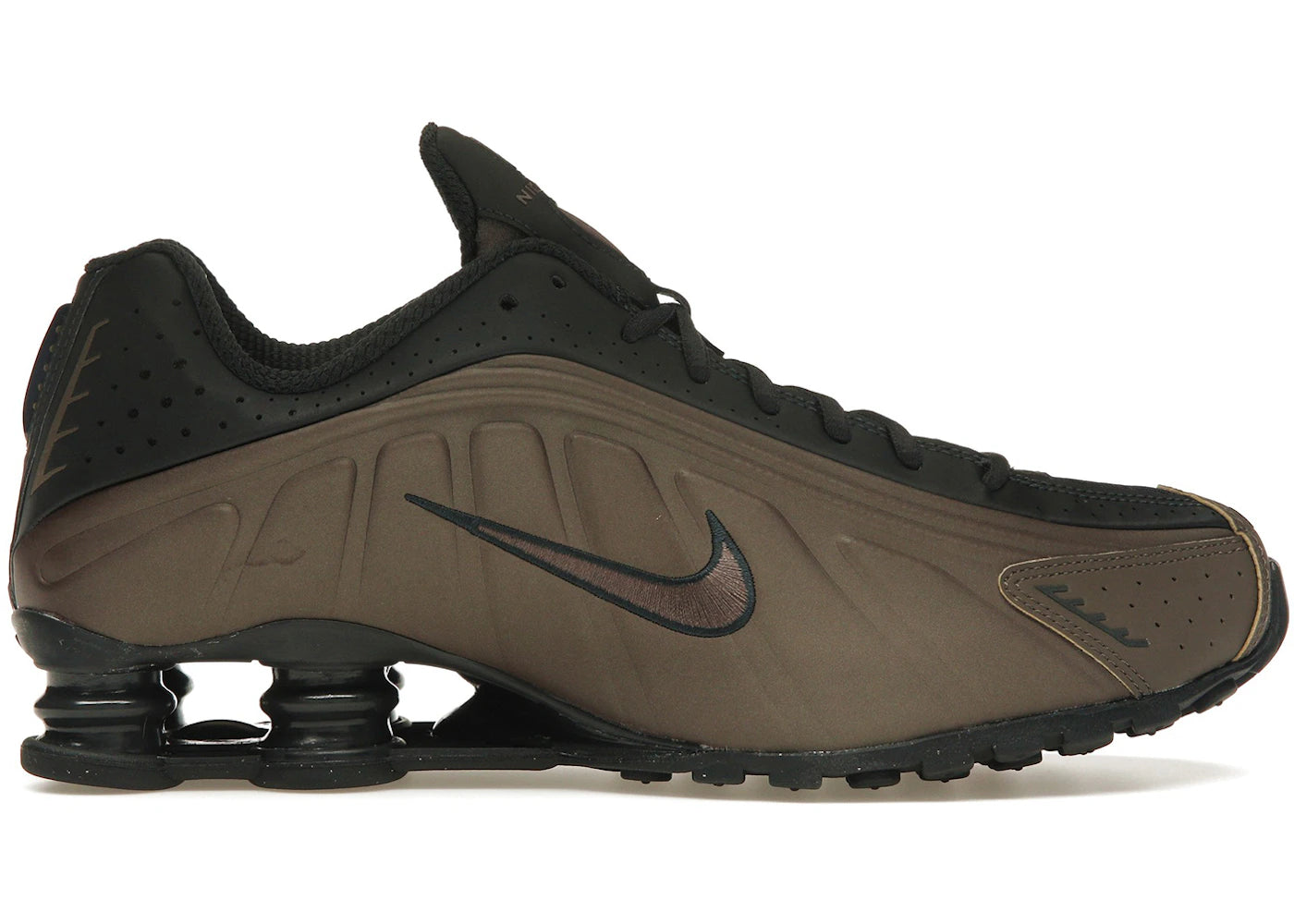 Nike Shox R4-Ironstone Off Noir (Femme)