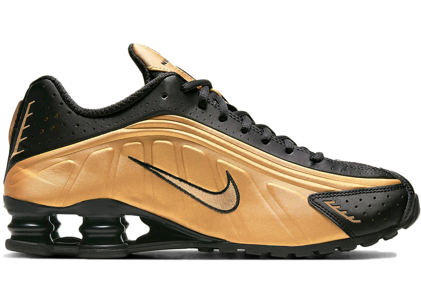 Nike Shox R4 Metallic Gold Black