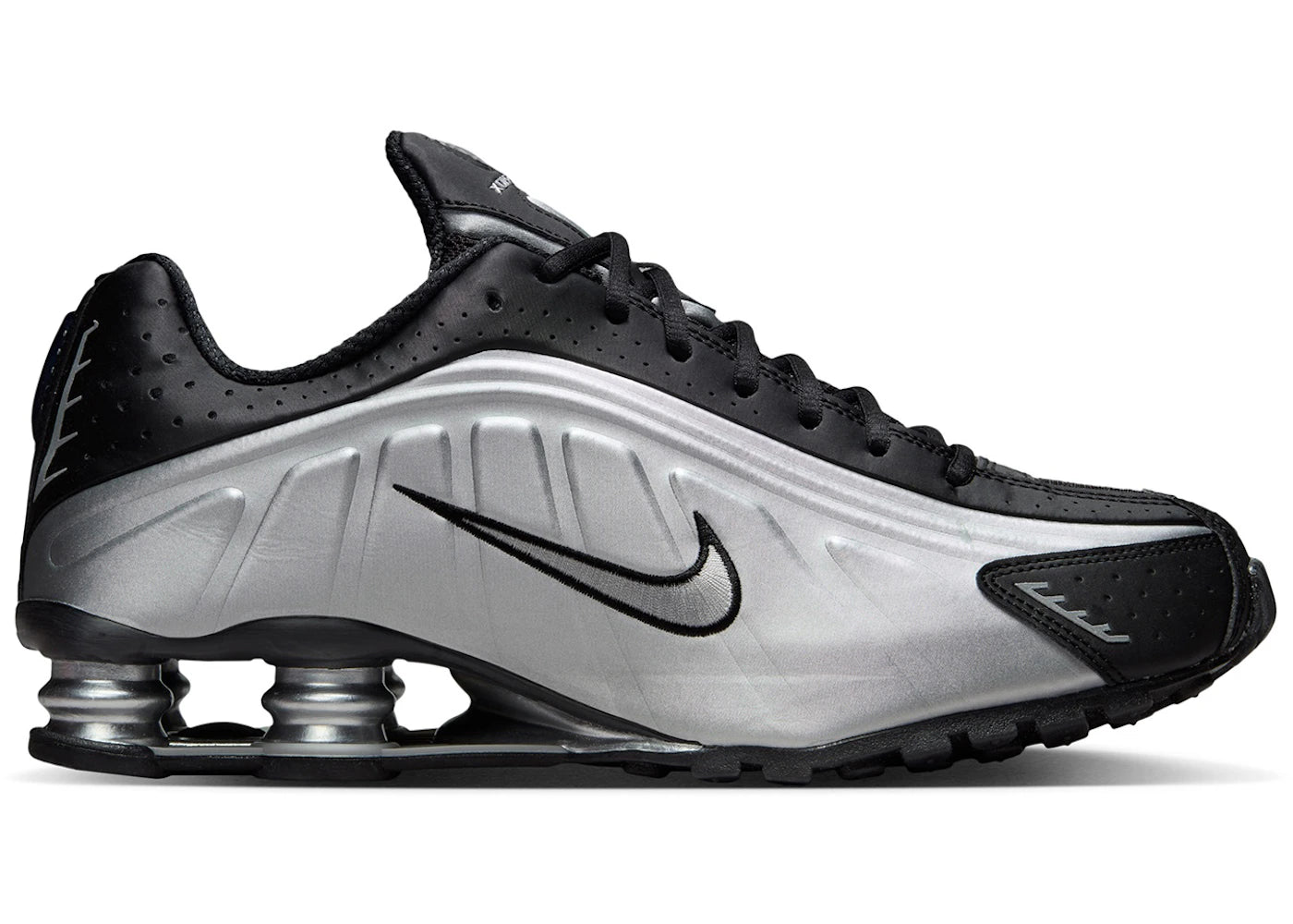 Nike Shox R4-Metallic Silver Black