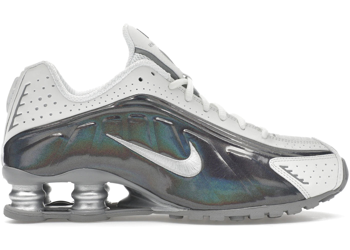 Nike Shox R4-White Iridescent (Women's)