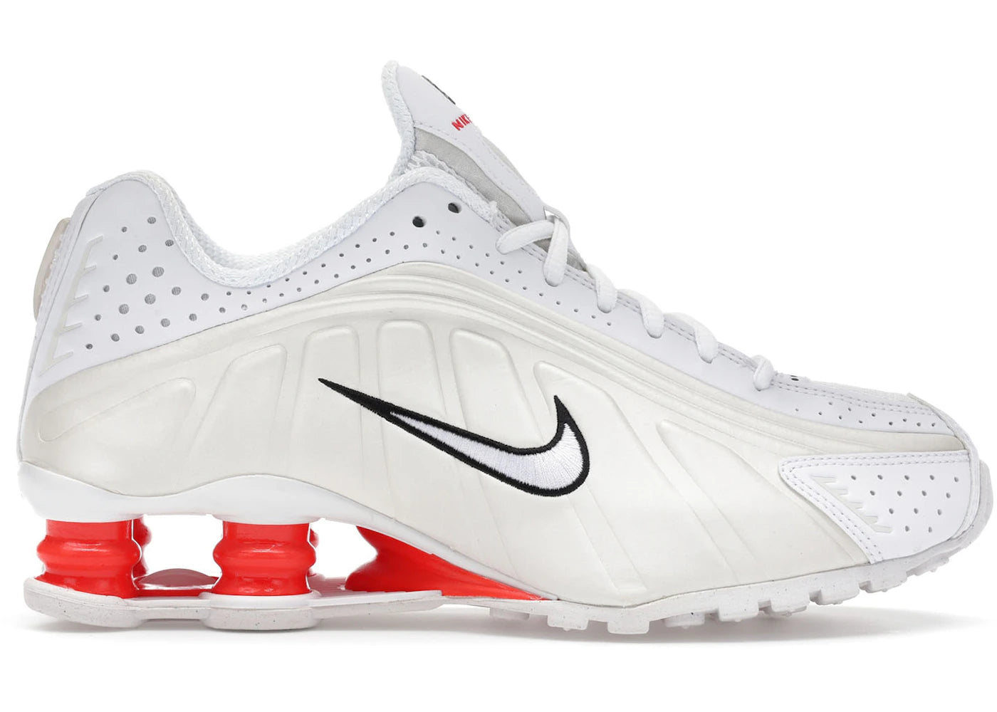 Nike Shox R4-White Phantom Picante Red (Women's)