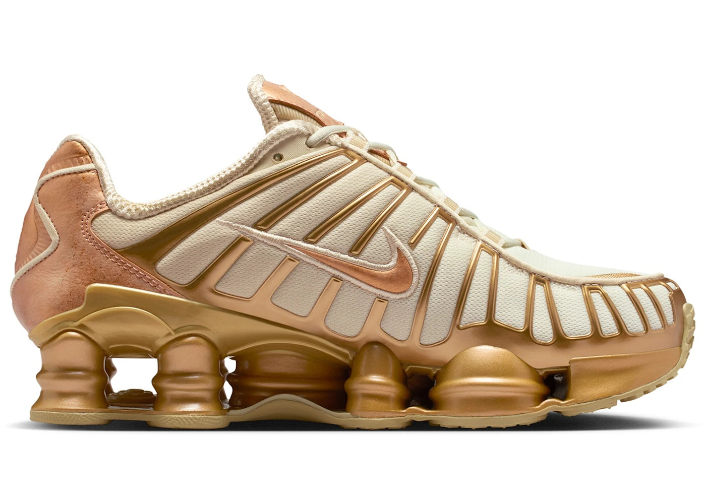 Nike Shox TL Coconut Milk Metallic Gold Copper