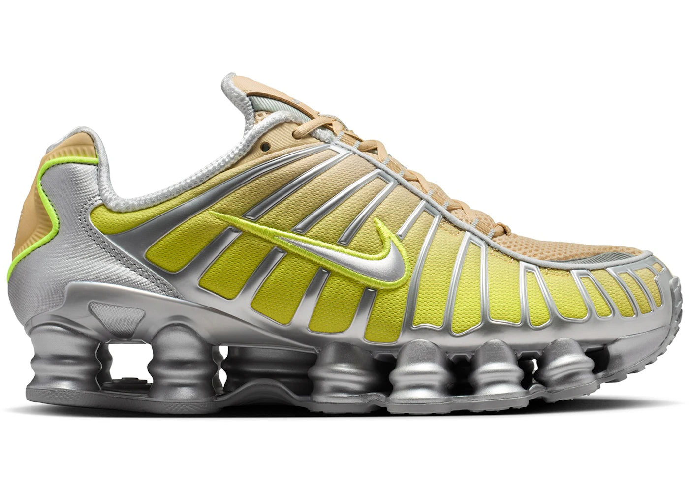 Nike Shox TL Fade Team Gold Metallic Silver