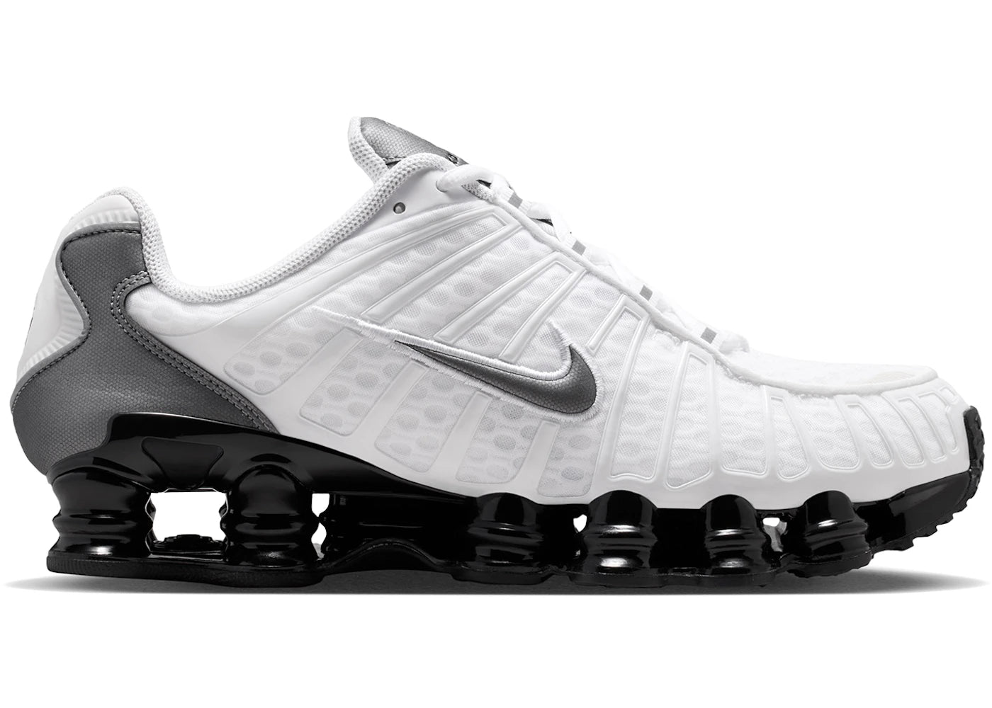 Nike Shox TL White Black Metallic Cool Grey - main view