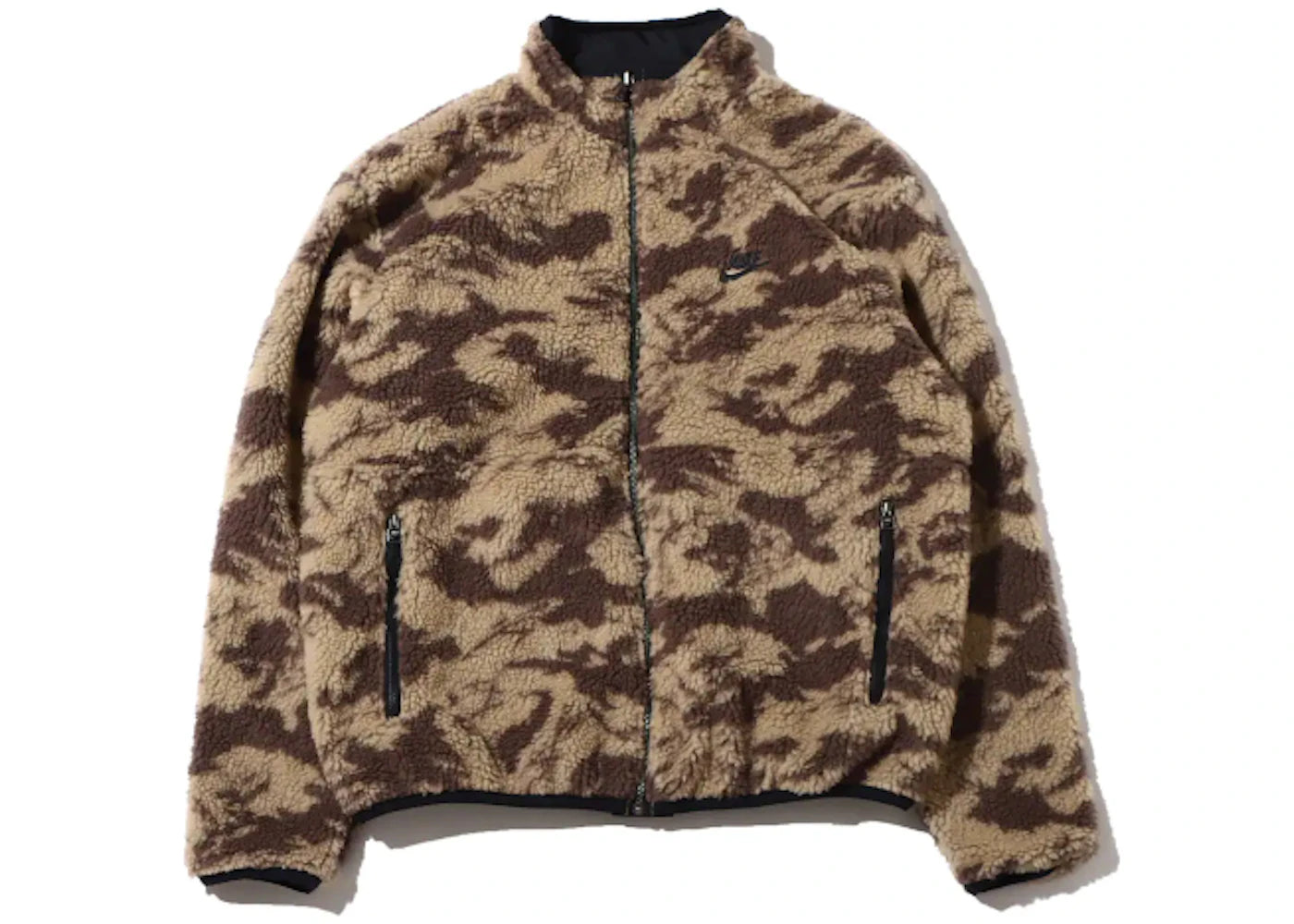 Nike Sportswear Club Fleece Plus Reversible Winterized Top Jacket Black/Sail - main view