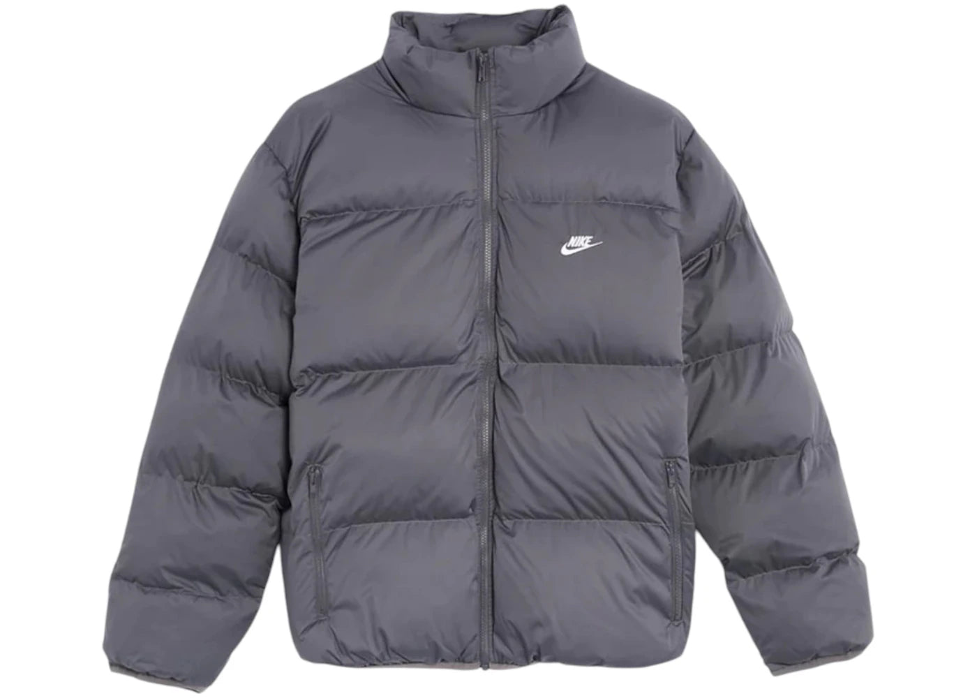 Nike Sportswear Club Puffer Jacket-Iron Grey/White
