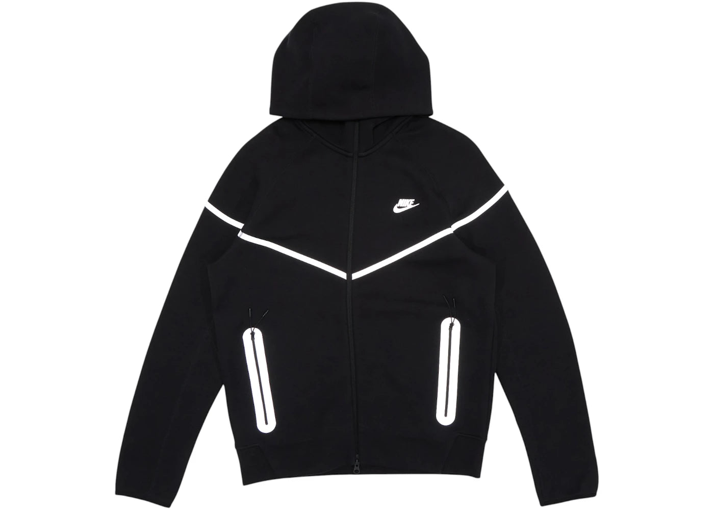 Nike Sportswear Tech Fleece Full Zip Windrunner Reflective Details Hoodie-Black/Bemis Silver