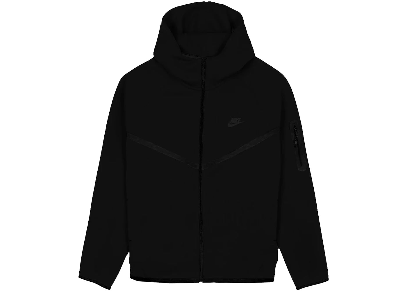 Nike Sportswear Tech Fleece Windrunner Full Zip Hoodie (FW24)-Black/Black